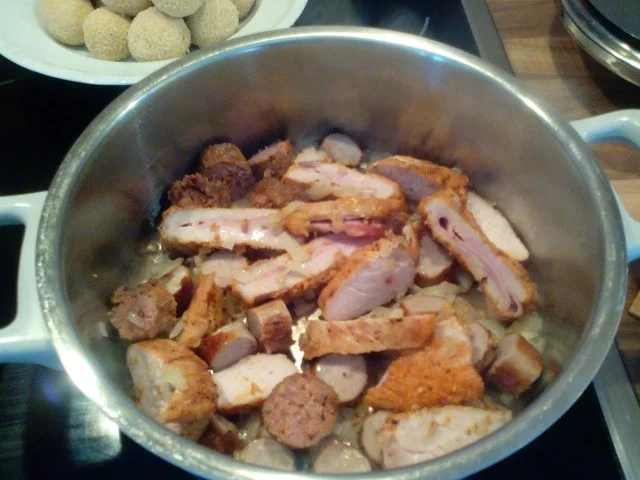 "Pfannenkroketten mit Curry-Grillfleisch" - Rezept - Bild Nr. 7