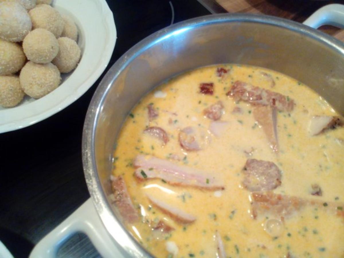 "Pfannenkroketten mit Curry-Grillfleisch" - Rezept - Bild Nr. 9