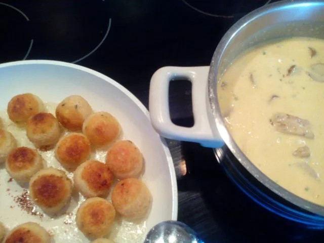 "Pfannenkroketten mit Curry-Grillfleisch" - Rezept - Bild Nr. 10