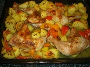 Geschmorte Hänchenkeulen - Rezept