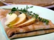 Tonka-Crepes mit Apfel-Karamell-Minz-Füllung - Rezept