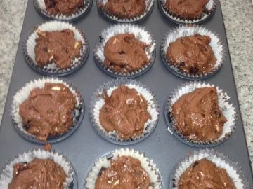 Mufflins/Schokolade & Dreierlei Schokochips - Rezept - Bild Nr. 2