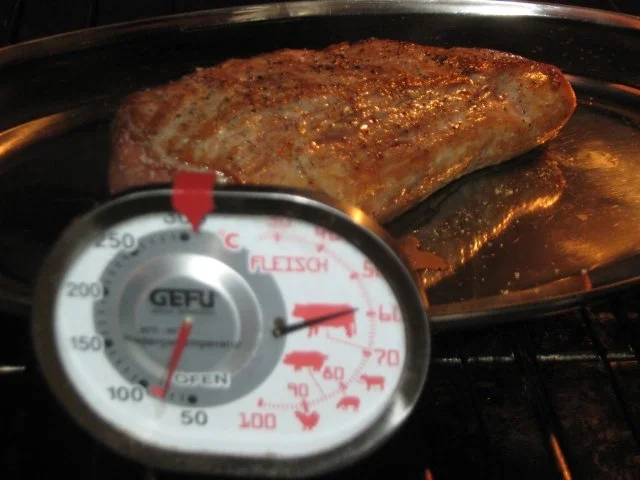 Rezept: rosa gebratenes Schweinefilet mit Pfifferling-Pfefferrahmsauce Bild Nr. 3 rosa gebratenes Schweinefilet mit Pfifferling-Pfefferrahmsauce - Rezept - Bild Nr. 3