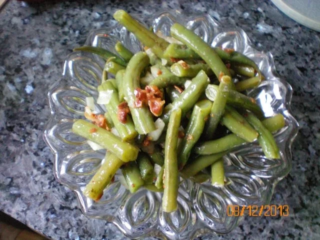 Rezept: Salat:Bohnensalat mit Bauchspeck Salat:Bohnensalat mit Bauchspeck - Rezept