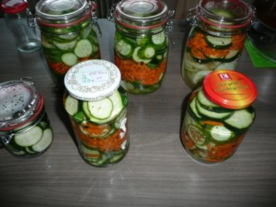Rezept: Einkochen : Gurken, Zucchini, Karotten. Einkochen : Gurken, Zucchini, Karotten. - Rezept