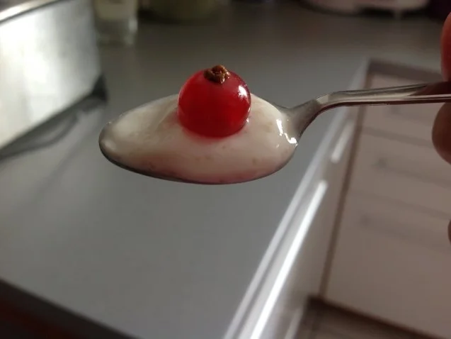 Erfrischender Johannisbeer-Quark mit Rohrzucker - Rezept - Bild Nr. 4