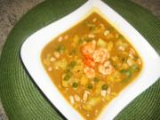 Blumenkohl-Erbsen-Curry-Suppe - Rezept