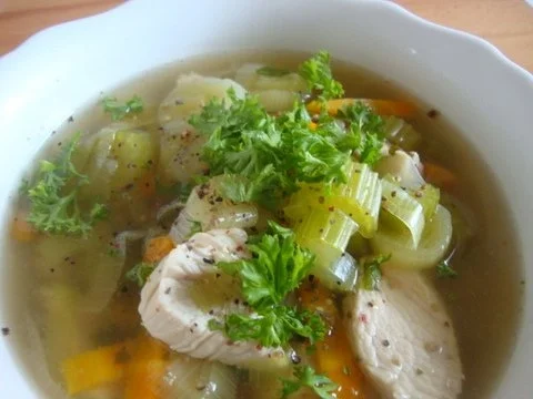 Rezept: "Pieperlsuppe" mit feiner Einlage "Pieperlsuppe" mit feiner Einlage - Rezept