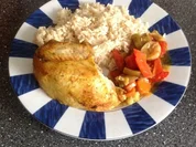 Hähnchen auf Gemüse aus dem Römertopf - Rezept