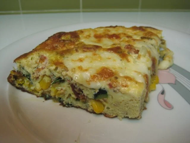 Zucchini-Mais-Omelette - Rezept