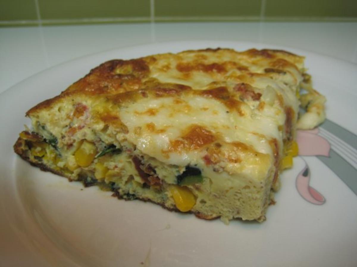 Bilder für Zucchini-Mais-Omelette - Rezept