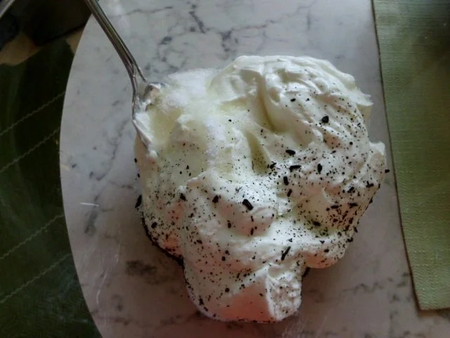 Heidelbeerquark Creme mit Schokoladenraspel - Rezept - Bild Nr. 2