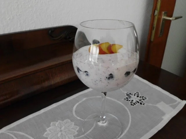 Heidelbeerquark Creme mit Schokoladenraspel - Rezept - Bild Nr. 16