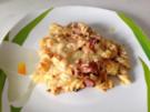 Zucchini Pfanne mit Bauchspeck ( überbacken ) - Rezept