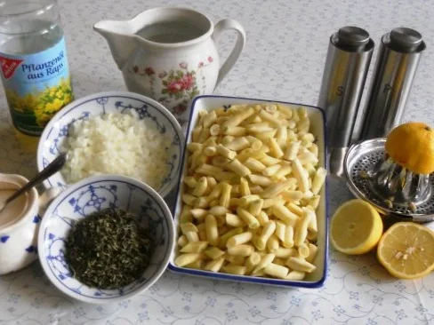 "Oma - Friede`s" einfacher, frischer Wachsbohnensalat (Rzpt. um 1939) - Rezept - Bild Nr. 5