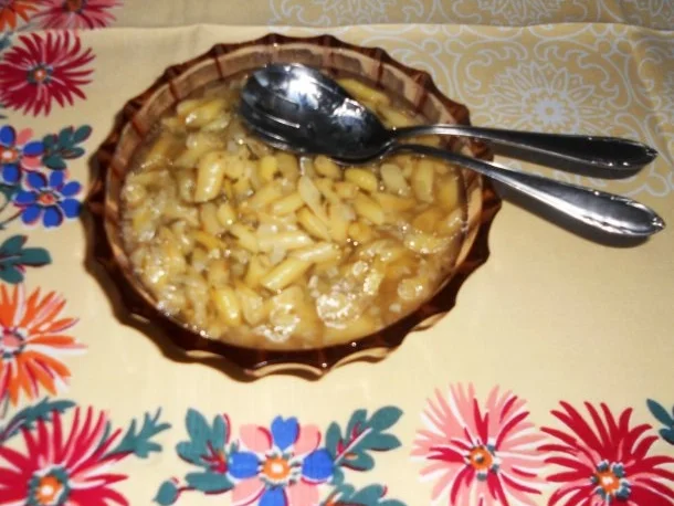 "Oma - Friede`s" einfacher, frischer Wachsbohnensalat (Rzpt. um 1939) - Rezept