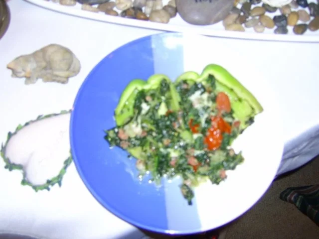 Rezept: Paprika gefüllt mit Blattspinat Bild Nr. 5 Paprika gefüllt mit Blattspinat - Rezept - Bild Nr. 5