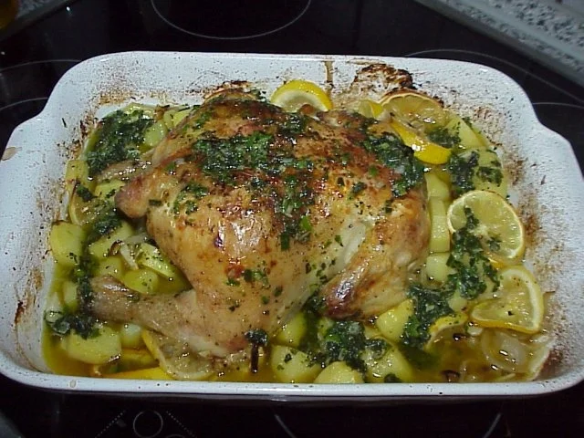 Rezept: Zitronen-Knoblauch-Hähnchen Zitronen-Knoblauch-Hähnchen - Rezept