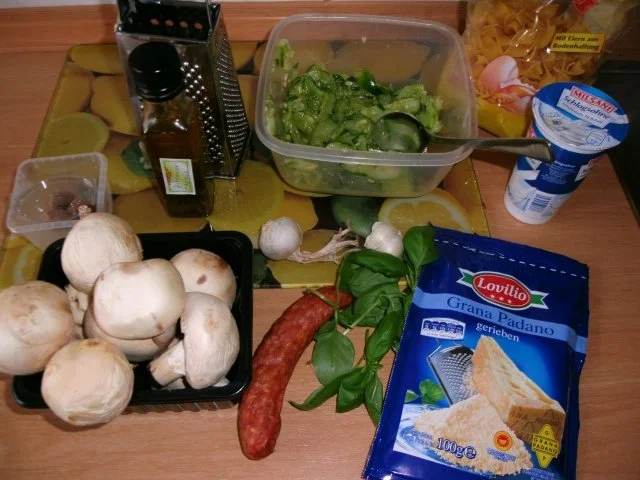 Nudeln in Champignon - Sahnesoße - Rezept - Bild Nr. 2