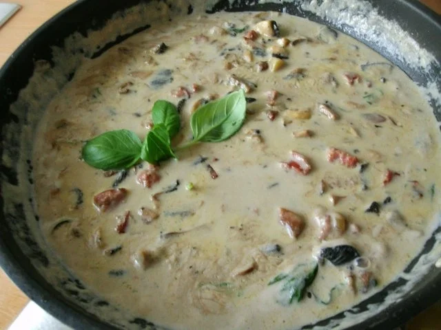 Nudeln in Champignon - Sahnesoße - Rezept - Bild Nr. 5