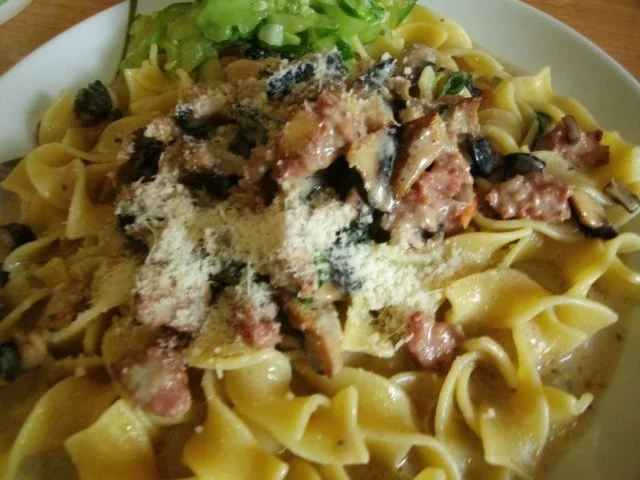 Nudeln in Champignon - Sahnesoße - Rezept - Bild Nr. 10