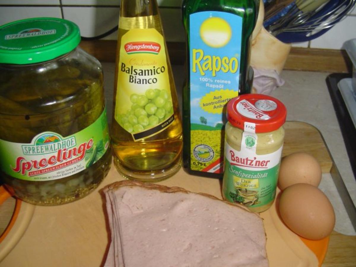 Selbstgemachter Fleischsalat mit selbsgemachten Baguett - einfach - von ...