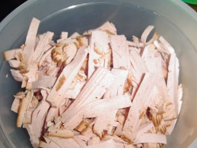 Rezept: Selbstgemachter Fleischsalat mit selbsgemachten Baguett Bild Nr. 3 Selbstgemachter Fleischsalat mit selbsgemachten Baguett - Rezept - Bild Nr. 3