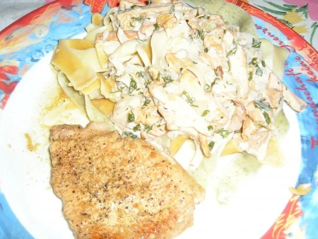 Schweinskarree mit bunten Bandnudeln und - Rezept - Bild Nr. 6