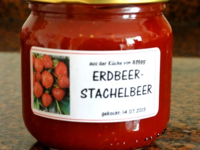 Rezept: M+G: ERDBEER / STACHELBEER-Aufstrich M+G: ERDBEER / STACHELBEER-Aufstrich - Rezept