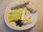 Melone süß-sauer mit Gorgonzola und Walnussgrissini - Rezept
