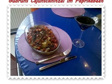 Fleisch: Cajun-Schnitzel im Paprika-Beet - Rezept - Bild Nr. 18