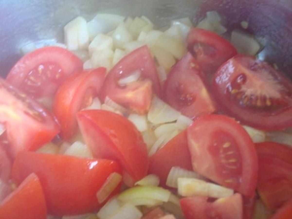 klare Tomatensuppe mit Reiseinlage - Rezept - Bild Nr. 6