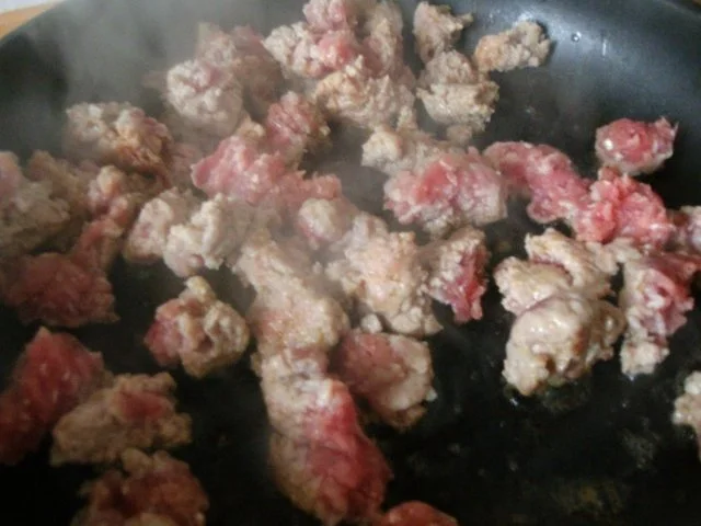 Tomaten-Hackpfanne mit  Kartoffel-Zwiebel -Möhrenstampf - Rezept - Bild Nr. 6