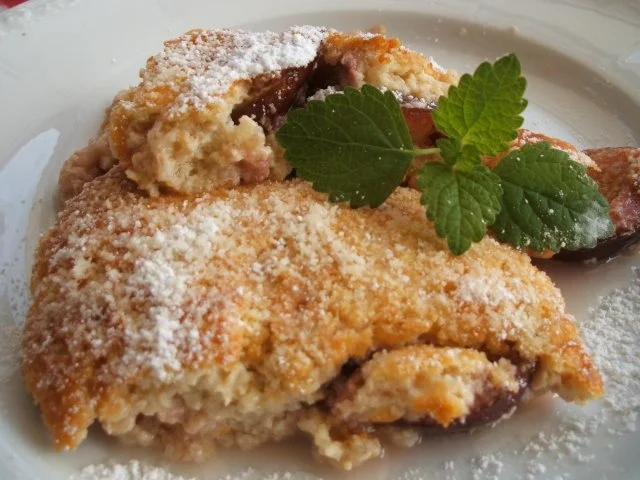 Auflauf: Haferflockenauflauf mit Zwetschgen - Rezept