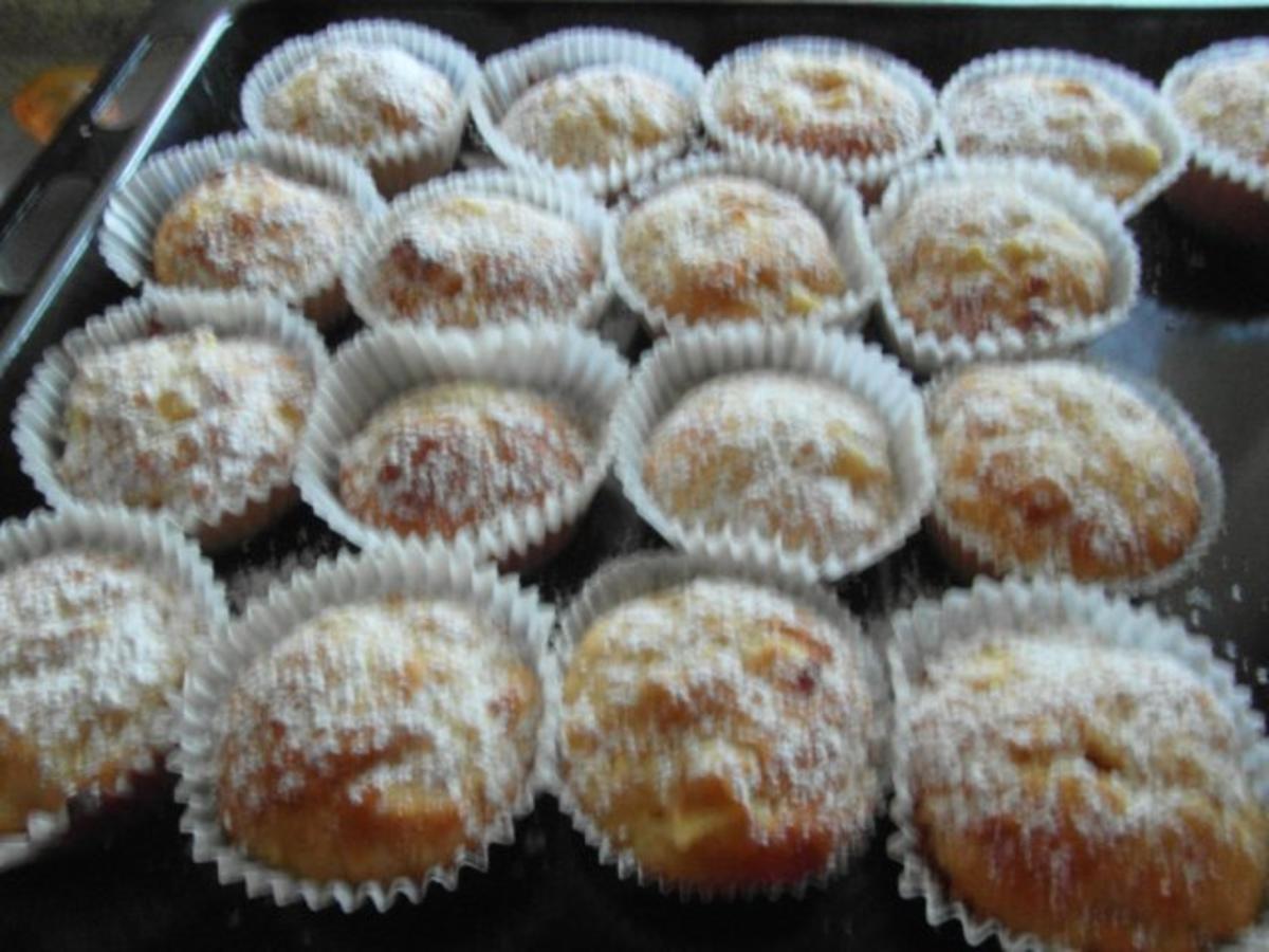 Backen : Apfel-Marzipan-Muffins - Rezept - Bild Nr. 4