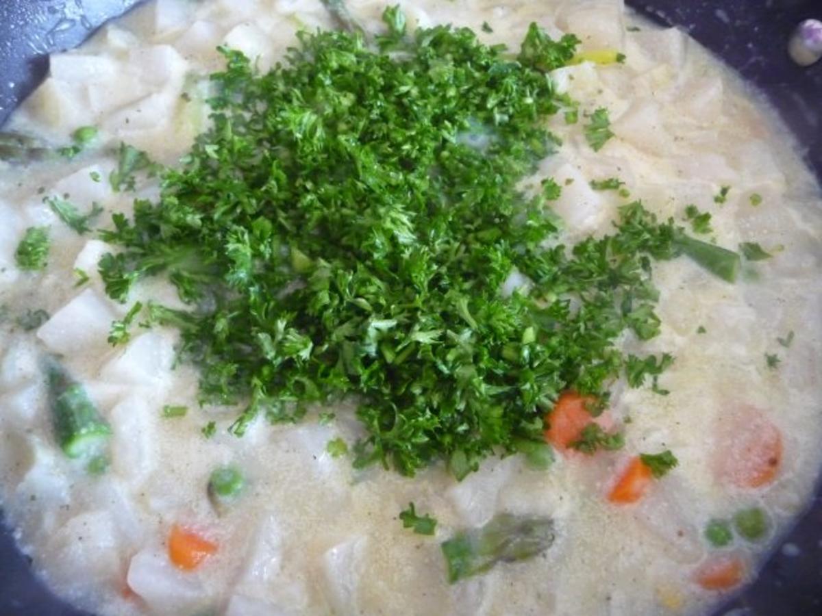 Suppen & Eintöpfe :  Kohlrabi – Spargel – Suppe - Rezept - Bild Nr. 8