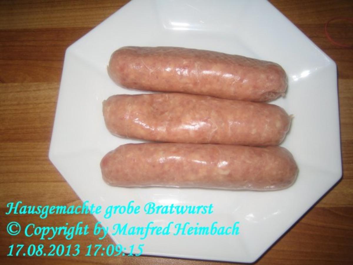 Wurst – Manfreds hausmacher grobe Bratwurst - Rezept - kochbar.de