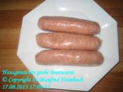 Wurst – Manfreds hausmacher grobe Bratwurst - Rezept