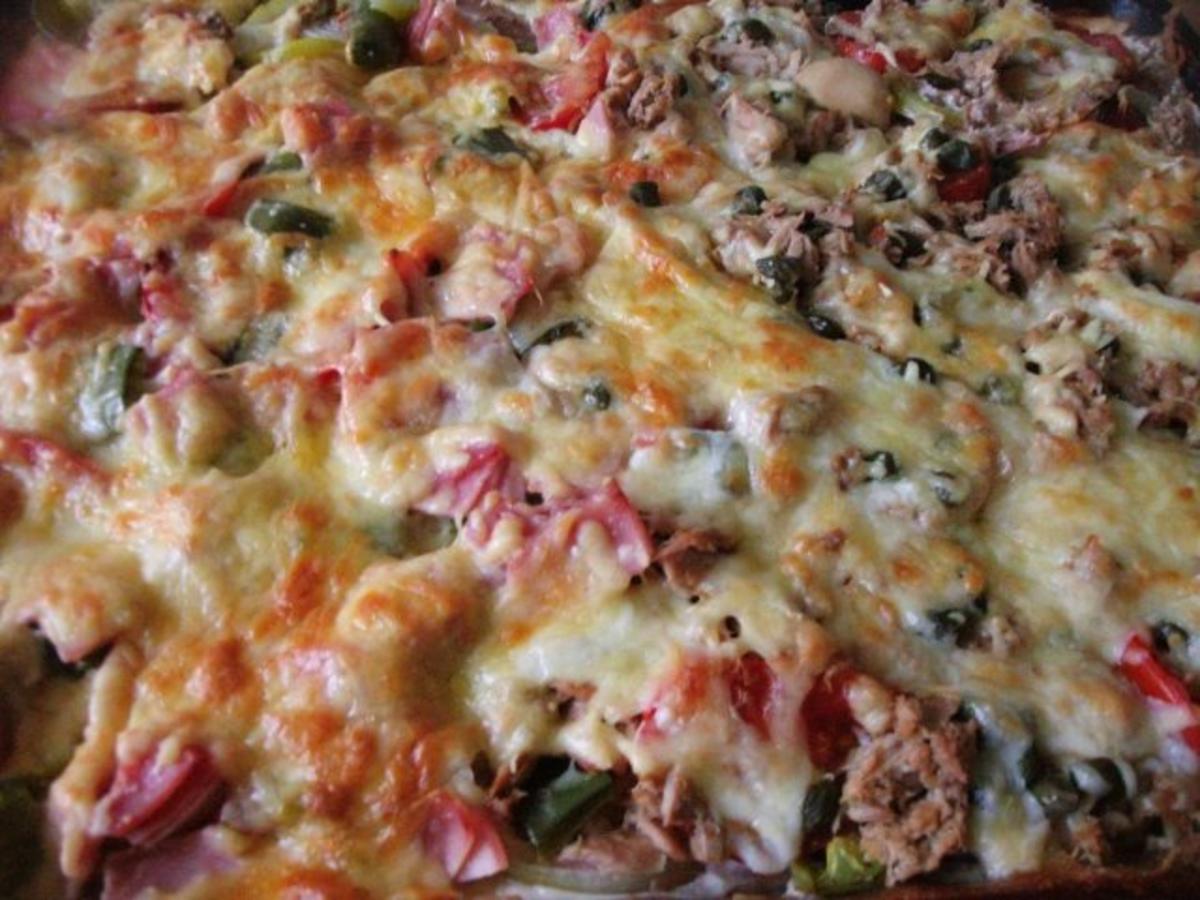 bunte Gemüse - Pizza - Rezept mit Bild - kochbar.de