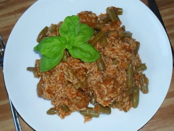 Heedfelder Bohnen - Reis - Pfännchen - Rezept