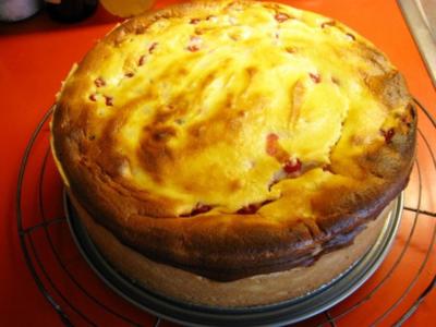 Rezept: Quarkkuchen mit Johannisbeeren Quarkkuchen mit Johannisbeeren - Rezept