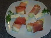 Melone- Schinken und Schafskäse - Rezept