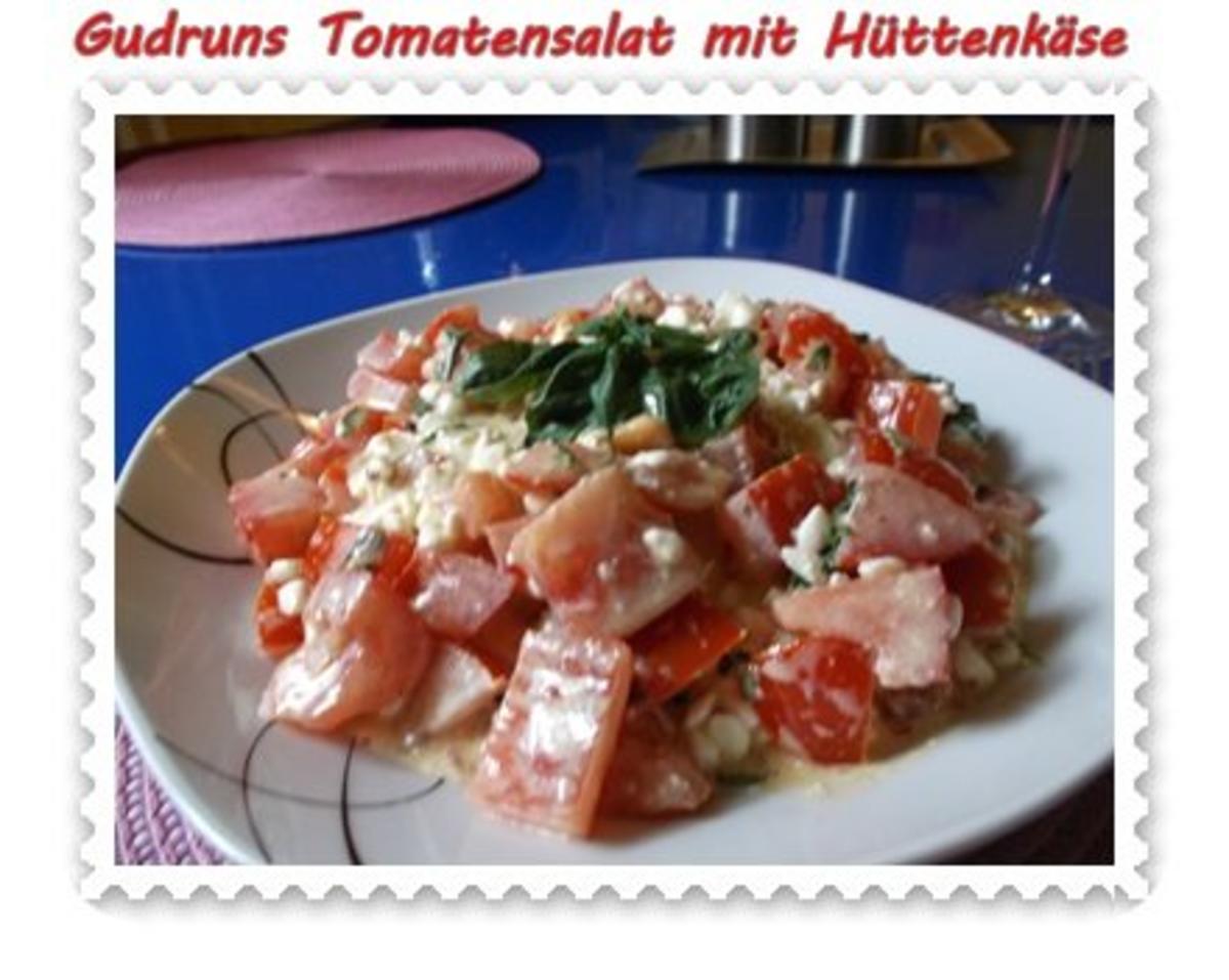Salat: Tomatensalat mit Hüttenkäse - Rezept