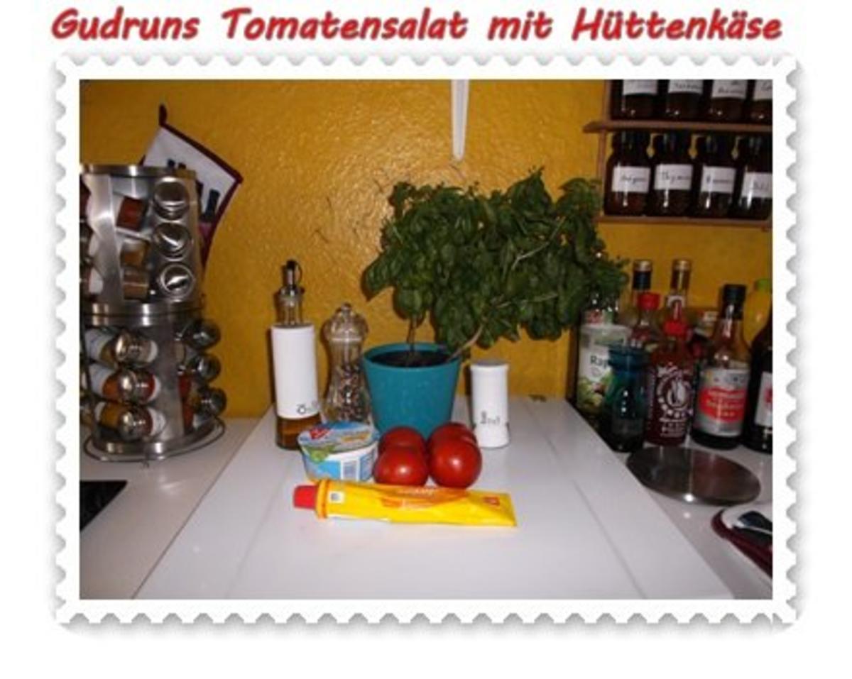 Salat: Tomatensalat mit Hüttenkäse - Rezept - Bild Nr. 2