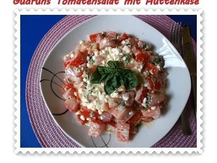 Rezept: Salat: Tomatensalat mit Hüttenkäse Bild Nr. 14 Salat: Tomatensalat mit Hüttenkäse - Rezept - Bild Nr. 14