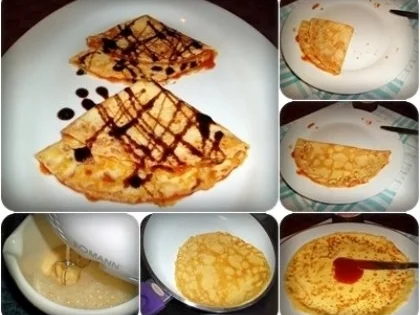 Pfannkuchen mit Hagebutten-Konfitüre - Rezept - Bild Nr. 3