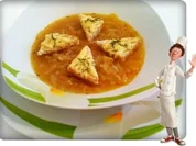 Zwiebelsuppe mit  Einlage - Rezept