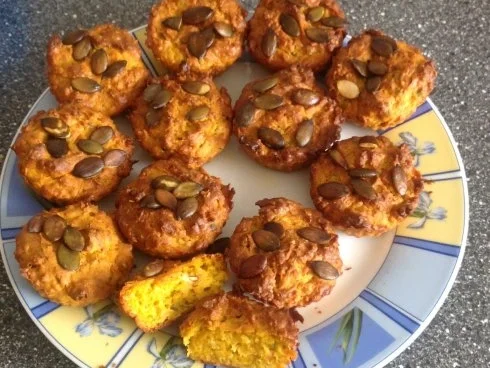 Rezept: Kürbis - Feta - Muffins Kürbis - Feta - Muffins - Rezept