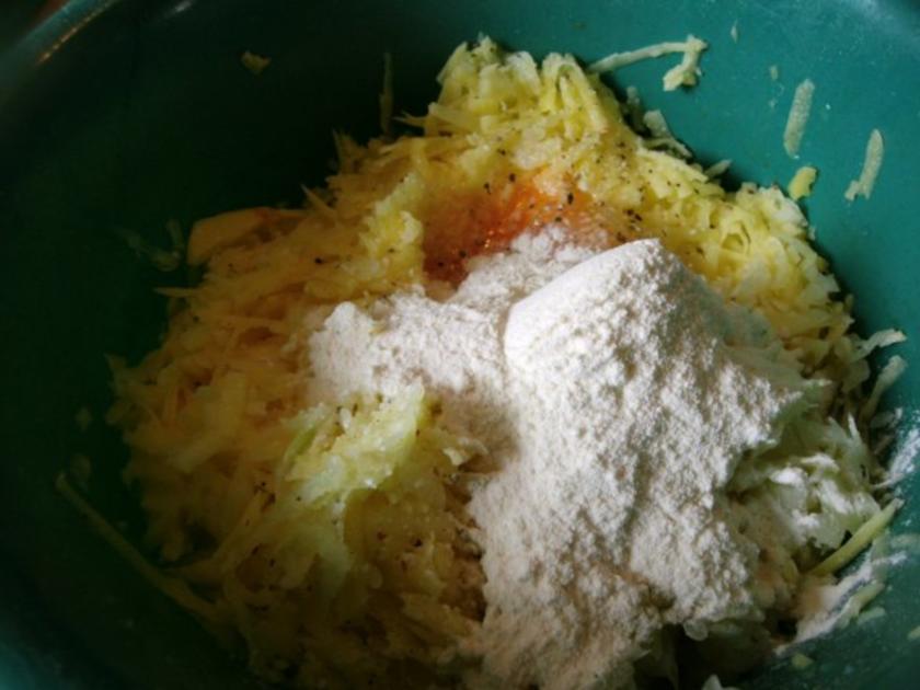 Möhren- Kartoffel Puffer - schnell &amp; einfach - 241 kcal/100g