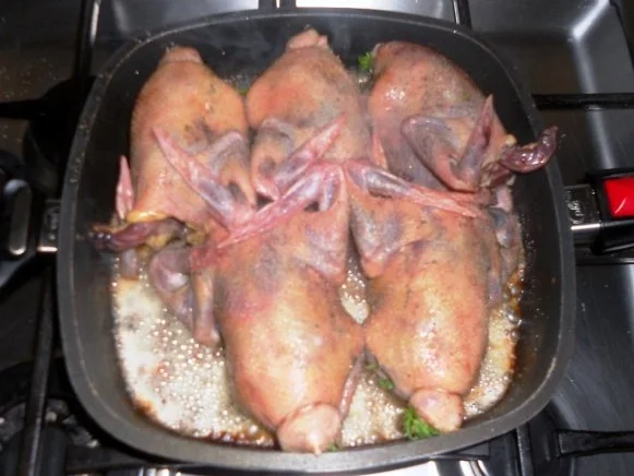 Rezept: "Oma - Friede`s" köstlich, zarter Taubenbraten in Sahnesauce. (Rzpt. um 1939) Bild Nr. 8 "Oma - Friede`s" köstlich, zarter Taubenbraten in Sahnesauce. (Rzpt. um 1939) - Rezept - Bild Nr. 8